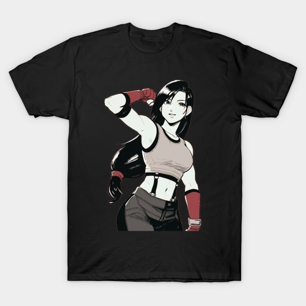 Tifa Lockhart T-Shirt by TechnoBubble